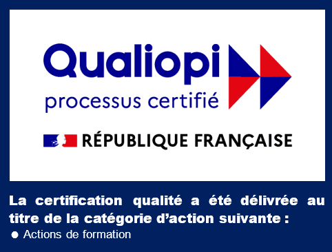 Certification Qualiopi au titre de la catégorie action de formation